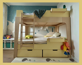 Двухъярусная кровать с ящиком Арт. 8499-1