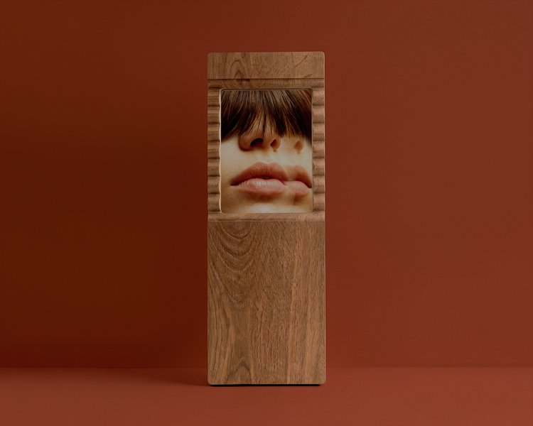 Зеркало Волна из массива дуба