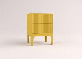 Тумба с объёмными полосками Поток ЛИКВИДАЦИЯ Желтая-9